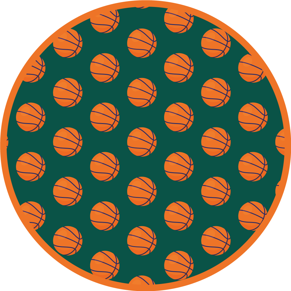 Vinyl teppe veier basketballidé - Tenstickers