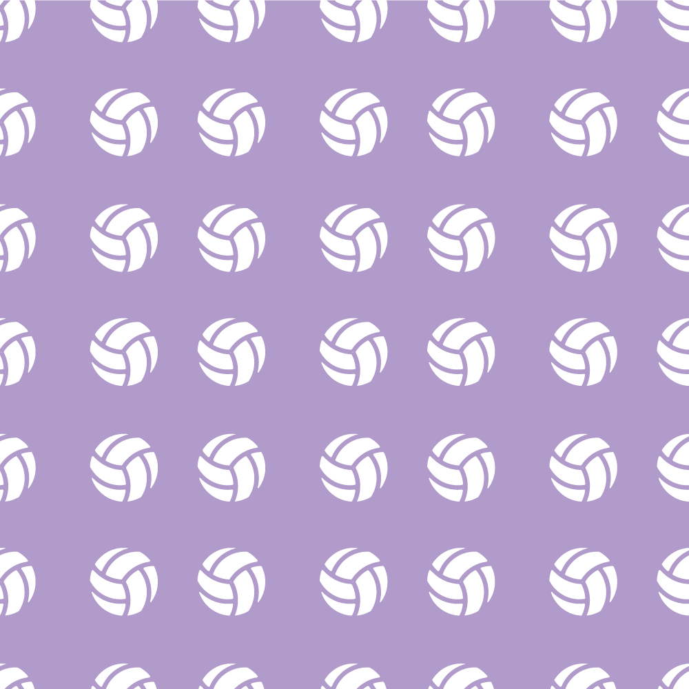 Lilla volleyballmønster vinyl teppe spill - Tenstickers