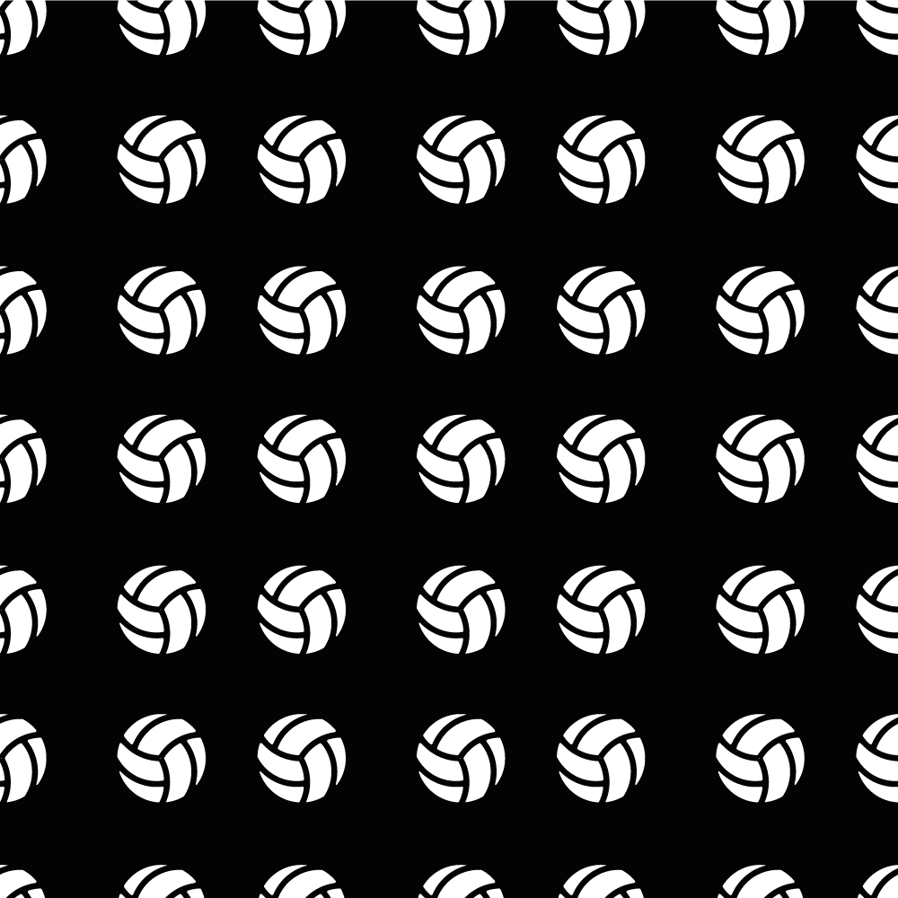 Volleyballmønster vinyl teppe spill - Tenstickers