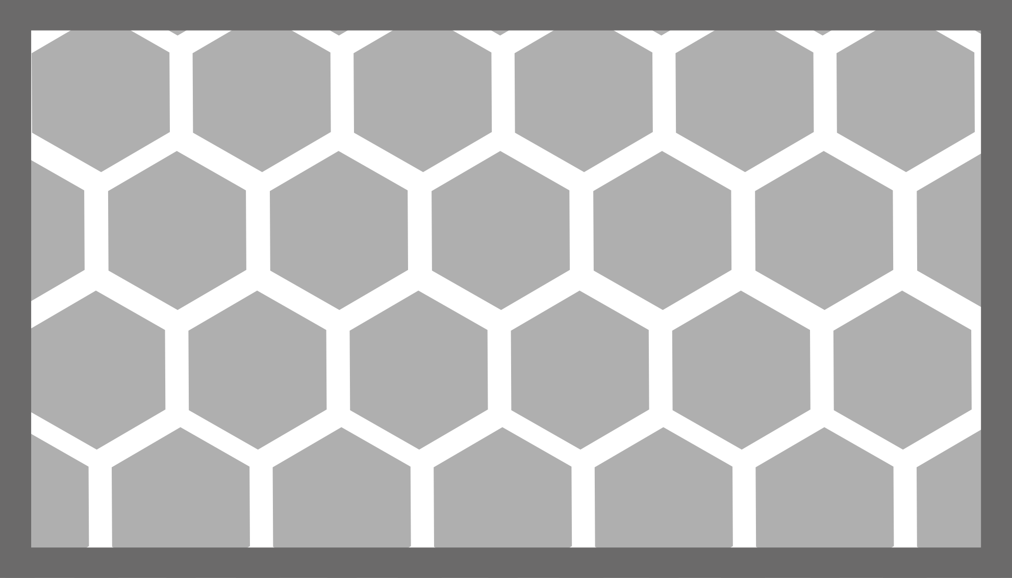 Sekskantet konfigurasjon vinyl teppe geometrisk - Tenstickers