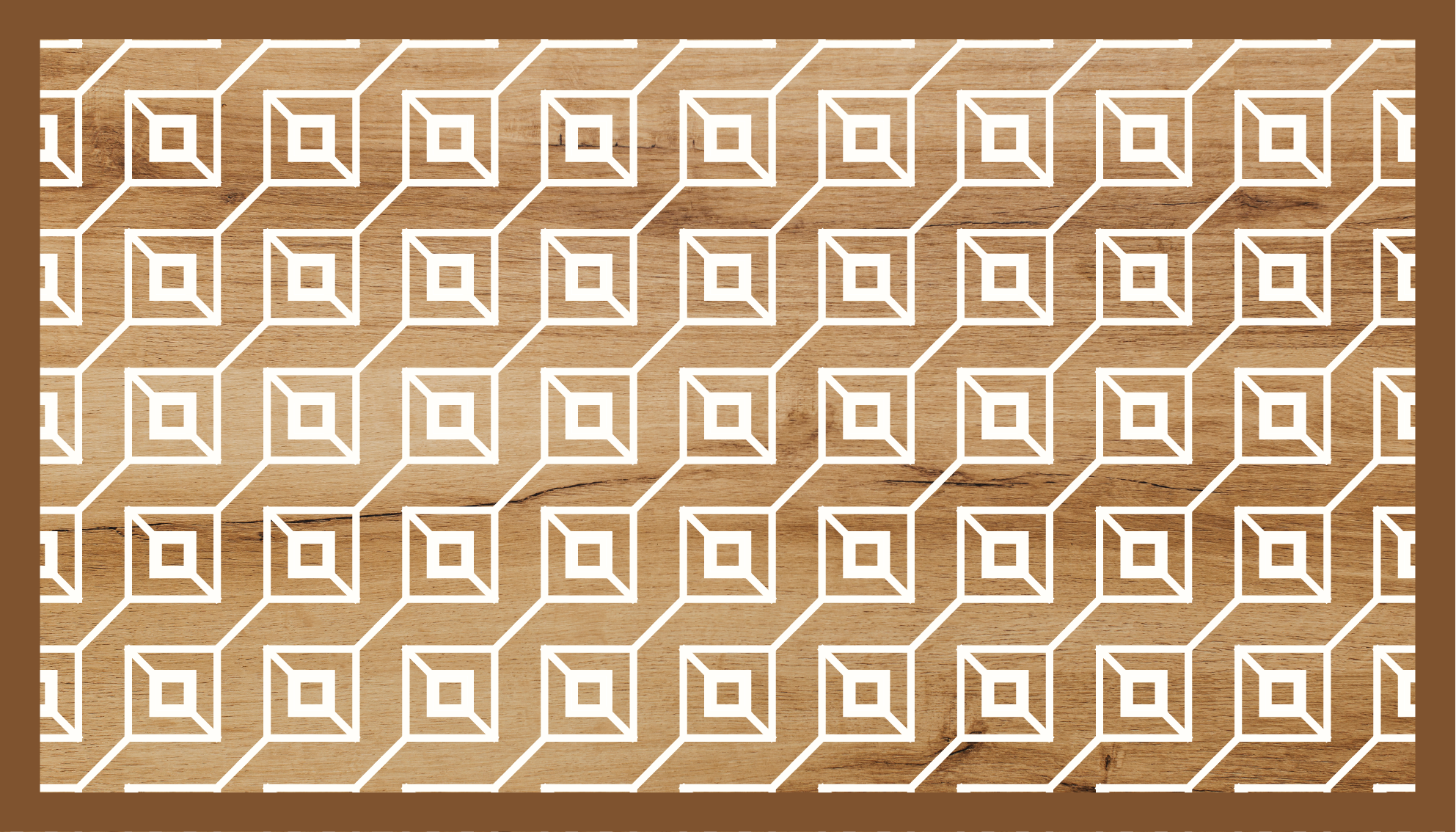 Geometriske motiver vinyl teppe tre - Tenstickers