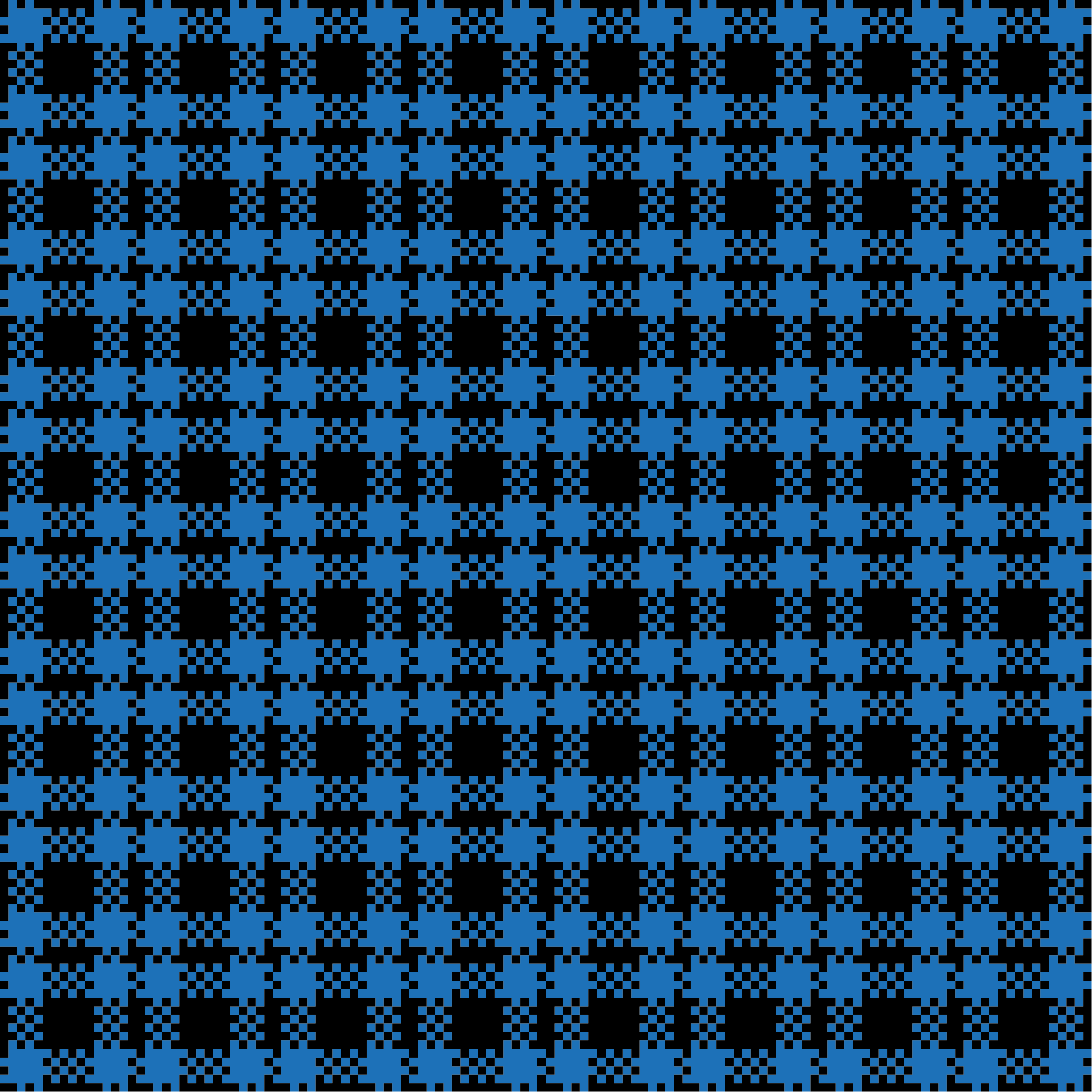 Blått rutemønster vinyl teppe hydraulisk - Tenstickers