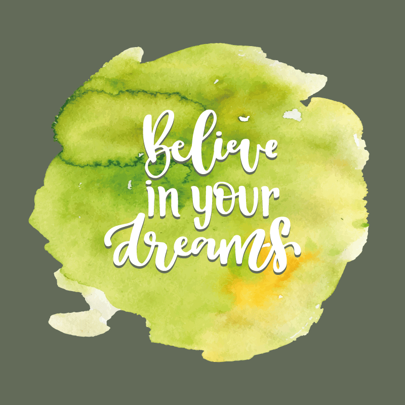 Tillit til ambisjoner vinyl teppe sagn og tekster - Tenstickers