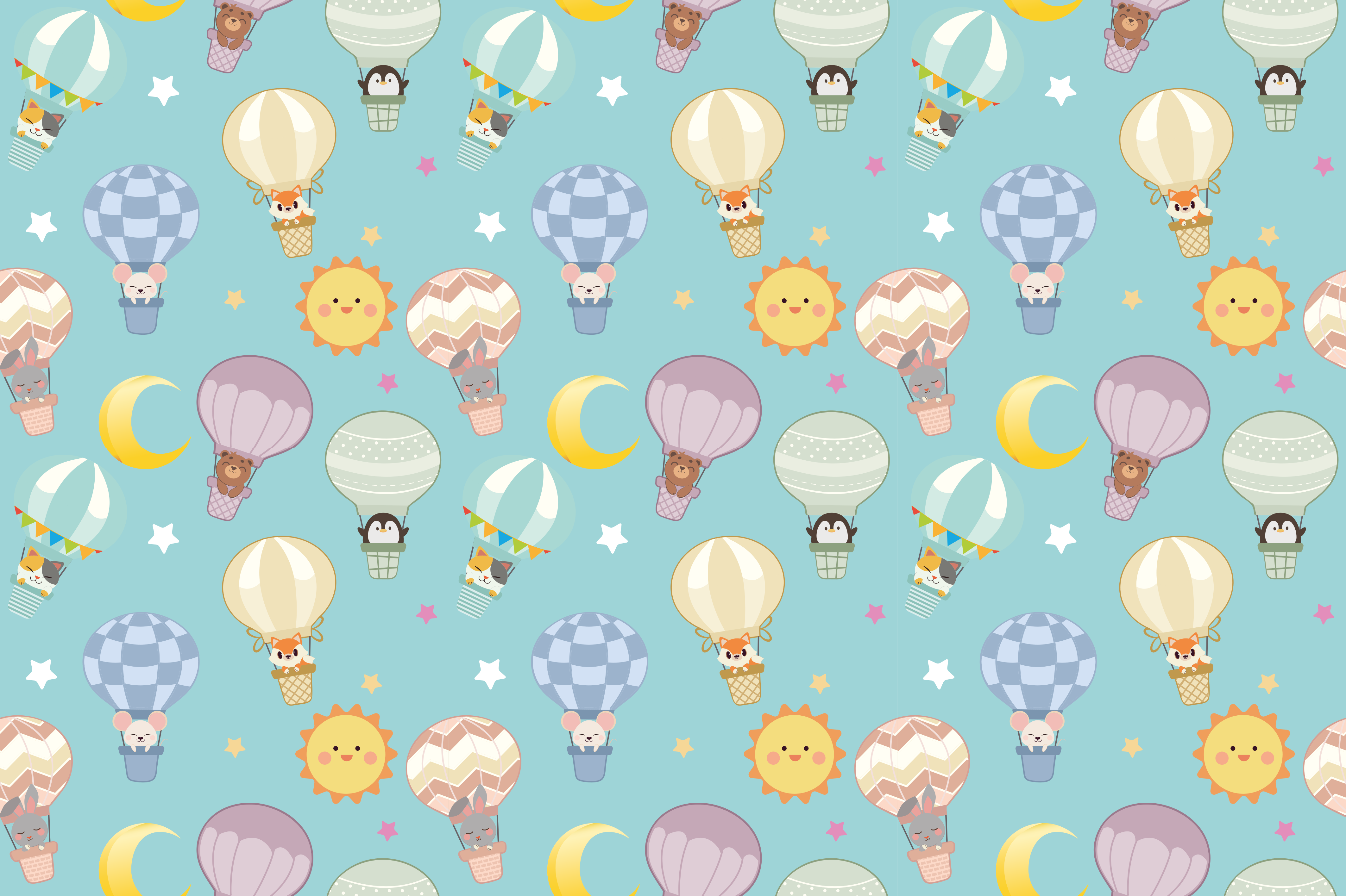 Lunefull varmluft vinyl teppe baby - Tenstickers