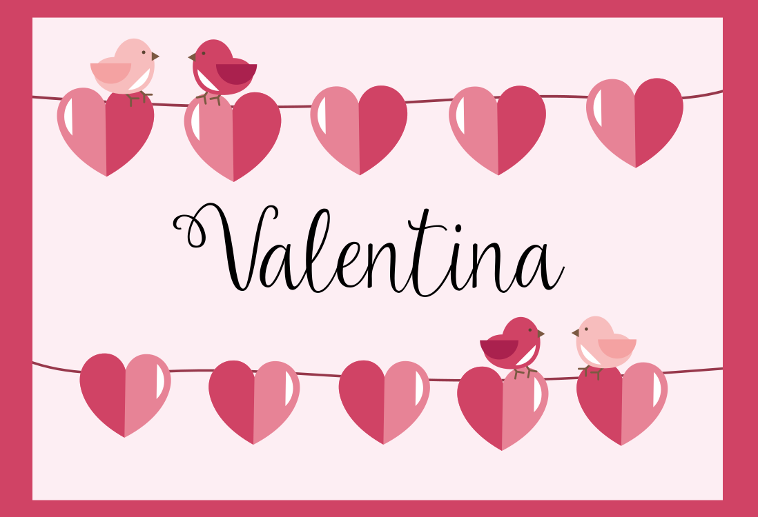 Hjertedesign vinyl teppe med navn - Tenstickers