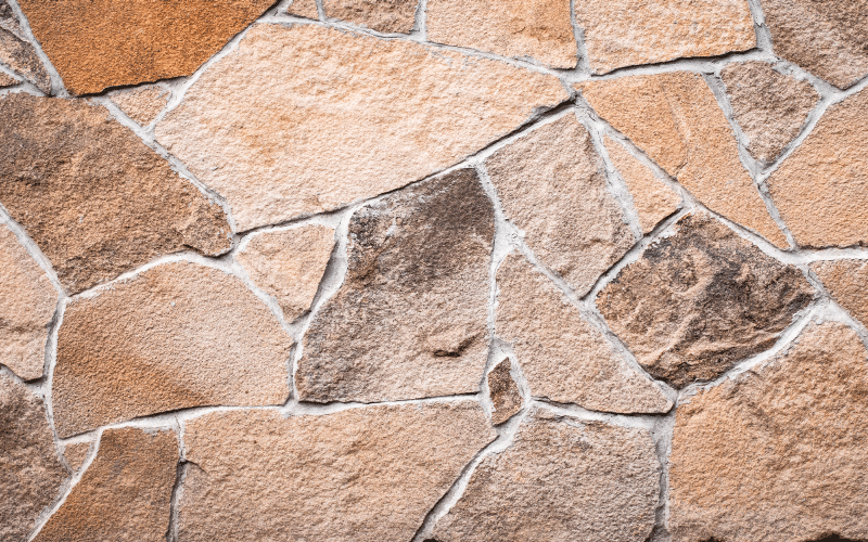 Jordnær realistisk effekt Vinyl teppe steiner - Tenstickers