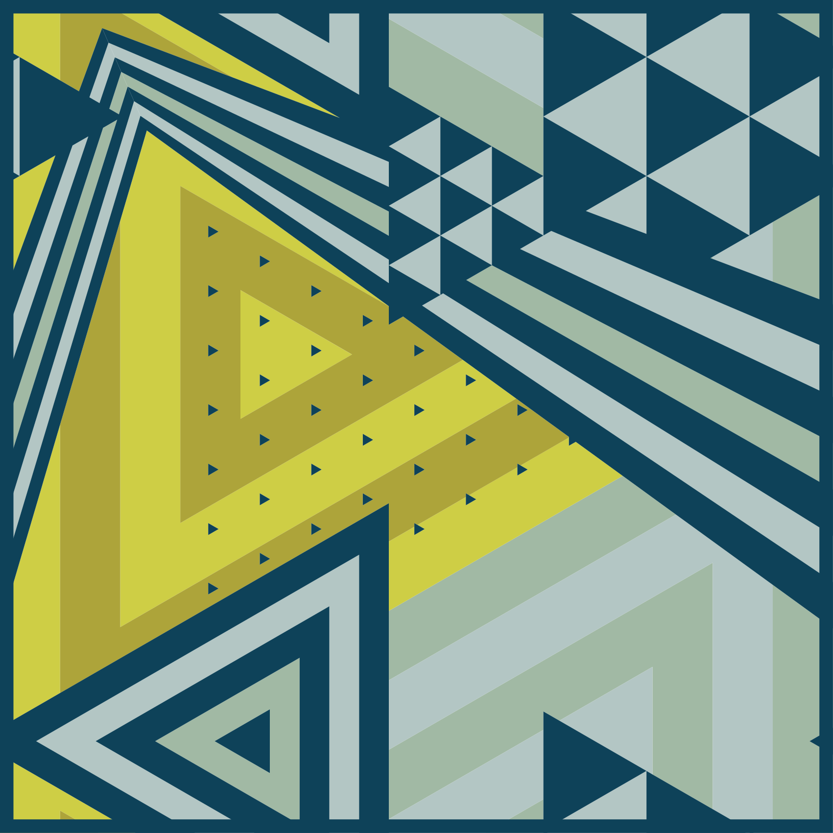 Trekantede elementer vinyl teppe geometrisk - Tenstickers