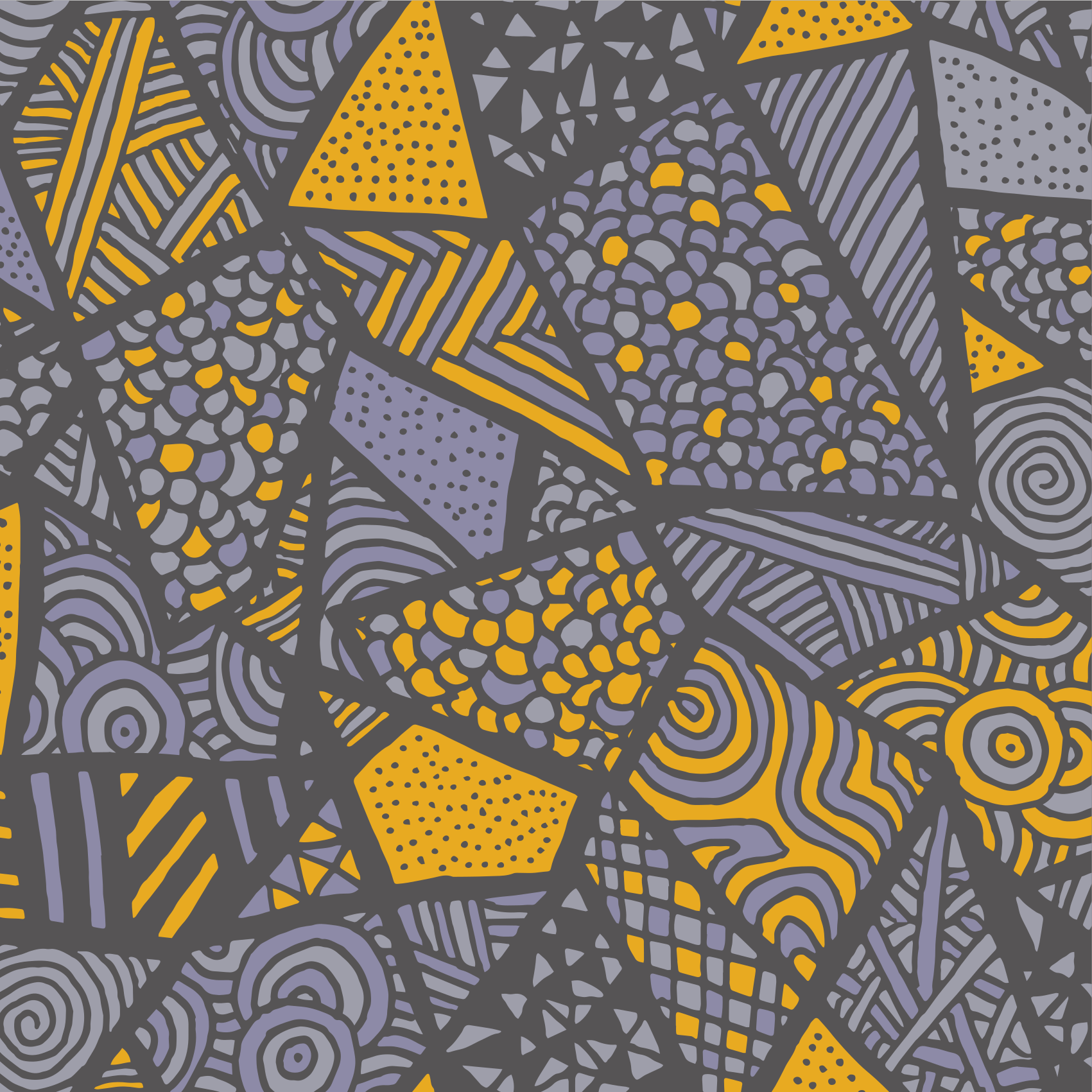 Dynamiske grå former vinyl teppe geometrisk - Tenstickers