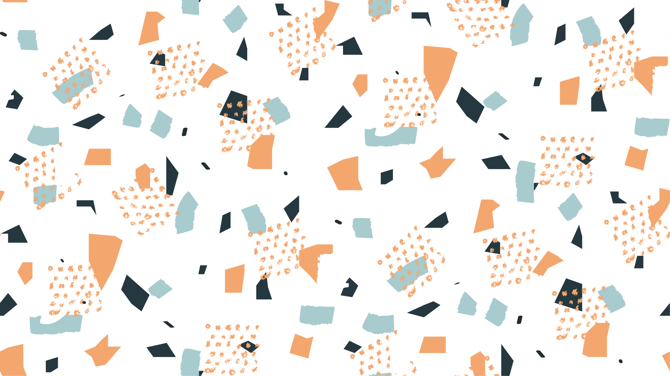 Uregelmessig pastellfigur mønster vinyl teppe minimalistisk - Tenstickers