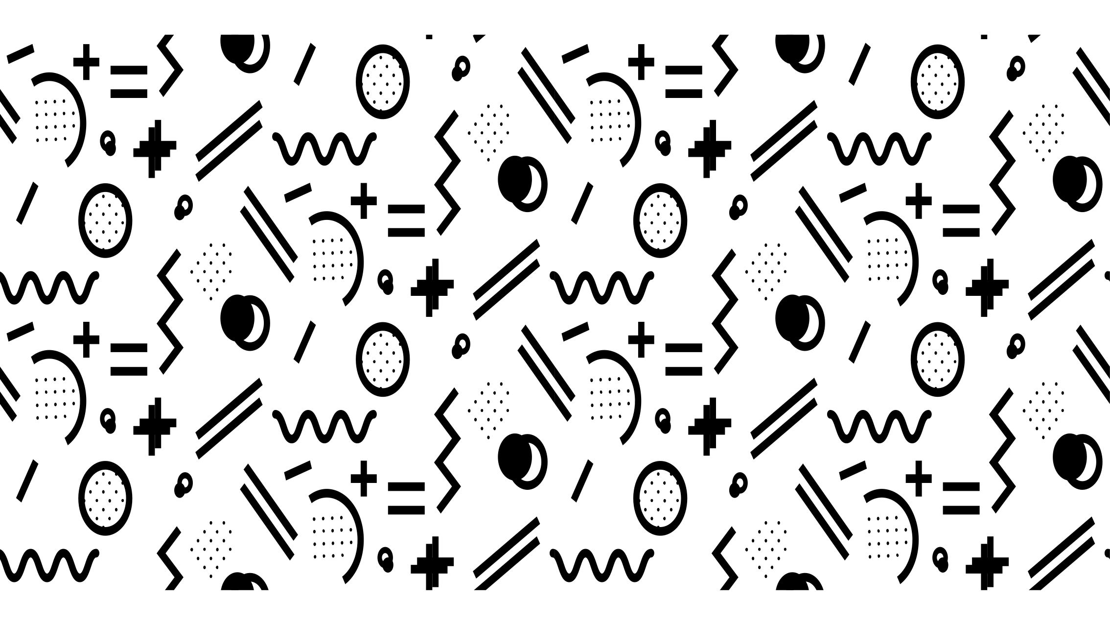 Nordisk svart-hvitt figurmønster vinyl teppe minimalistisk - Tenstickers