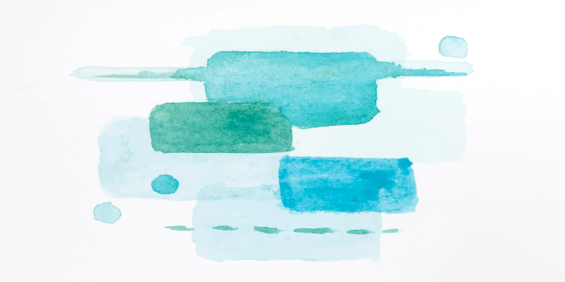 Akvatiske fargeblokker vinyl teppe stue - Tenstickers