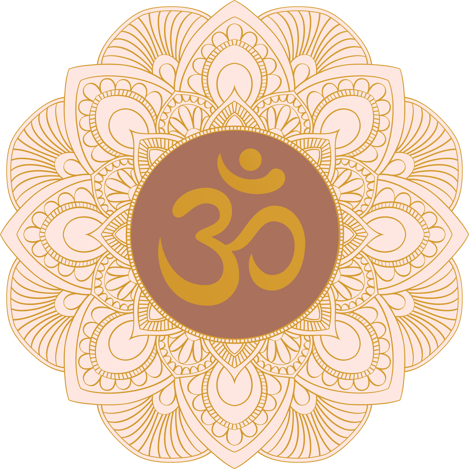 Symbol om buda vinyl teppe mandala - Tenstickers
