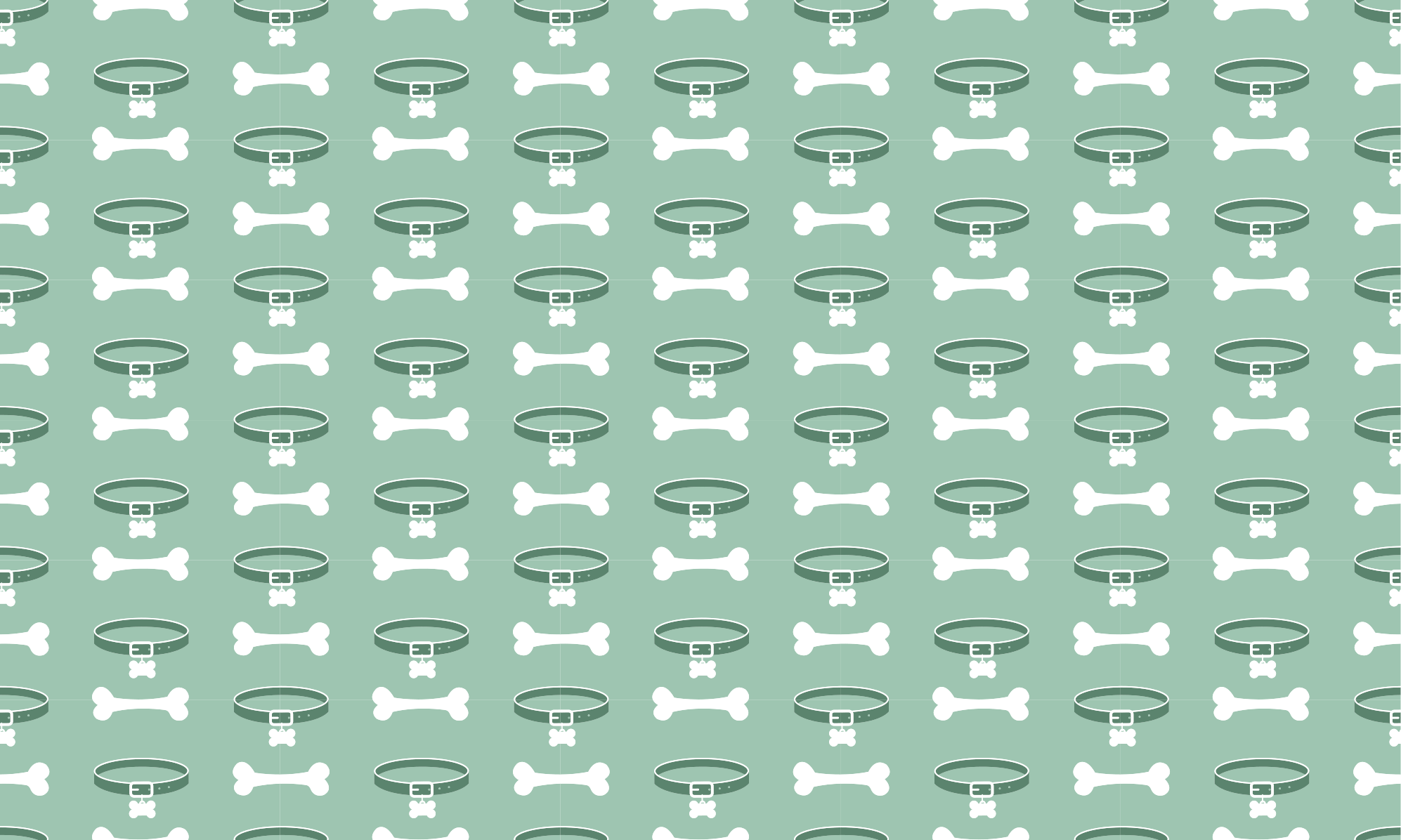 Utrolig lyst hundemønster vinyl teppe dyr - Tenstickers