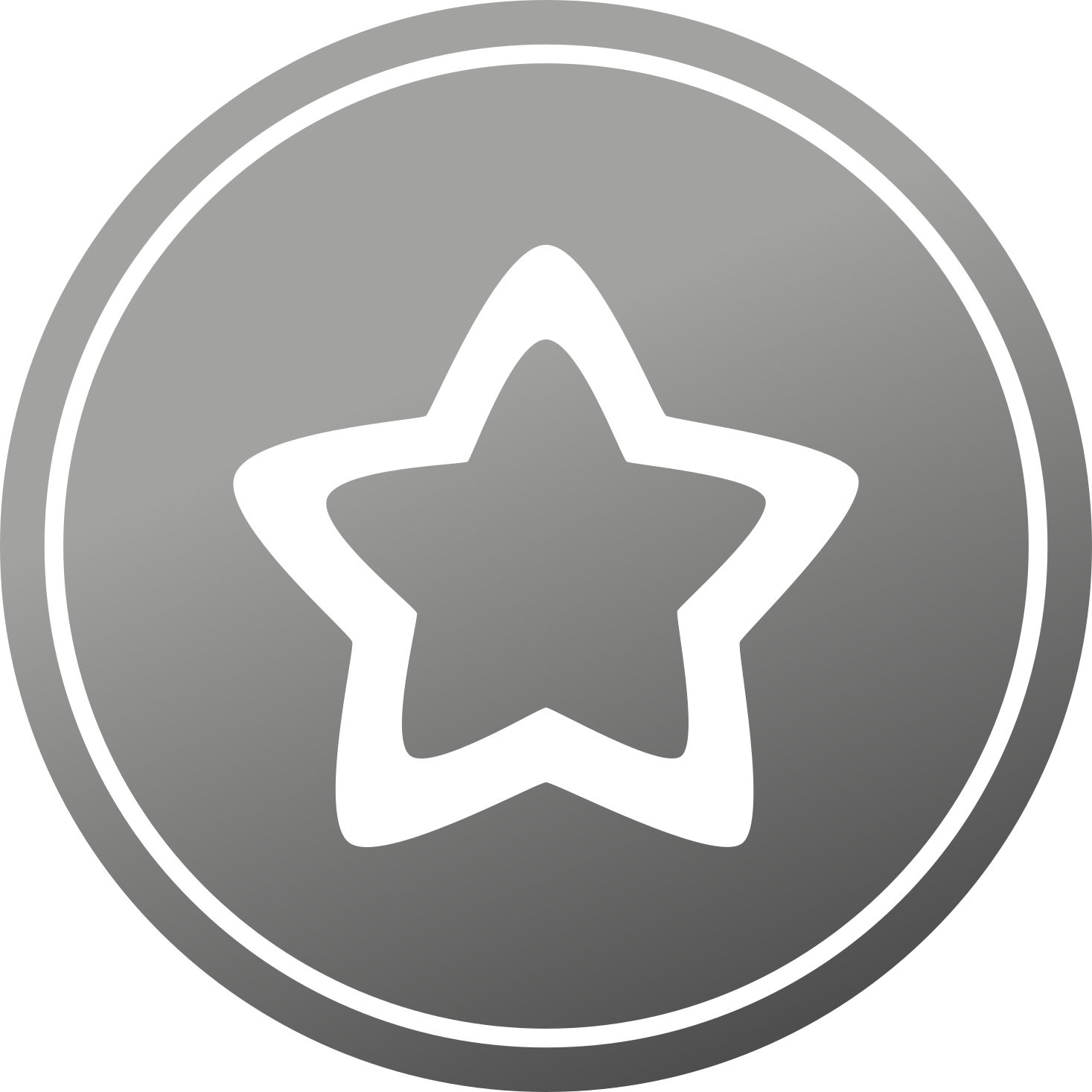 Vinyl teppe stjerner stilrent grått motiv - Tenstickers