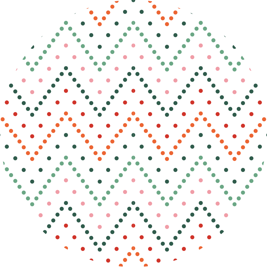 Chevron prikkmønster vinyl teppe stjerner - Tenstickers