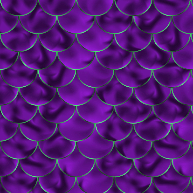 Havfrue skala fisk squama Vinyl teppe firkant - Tenstickers