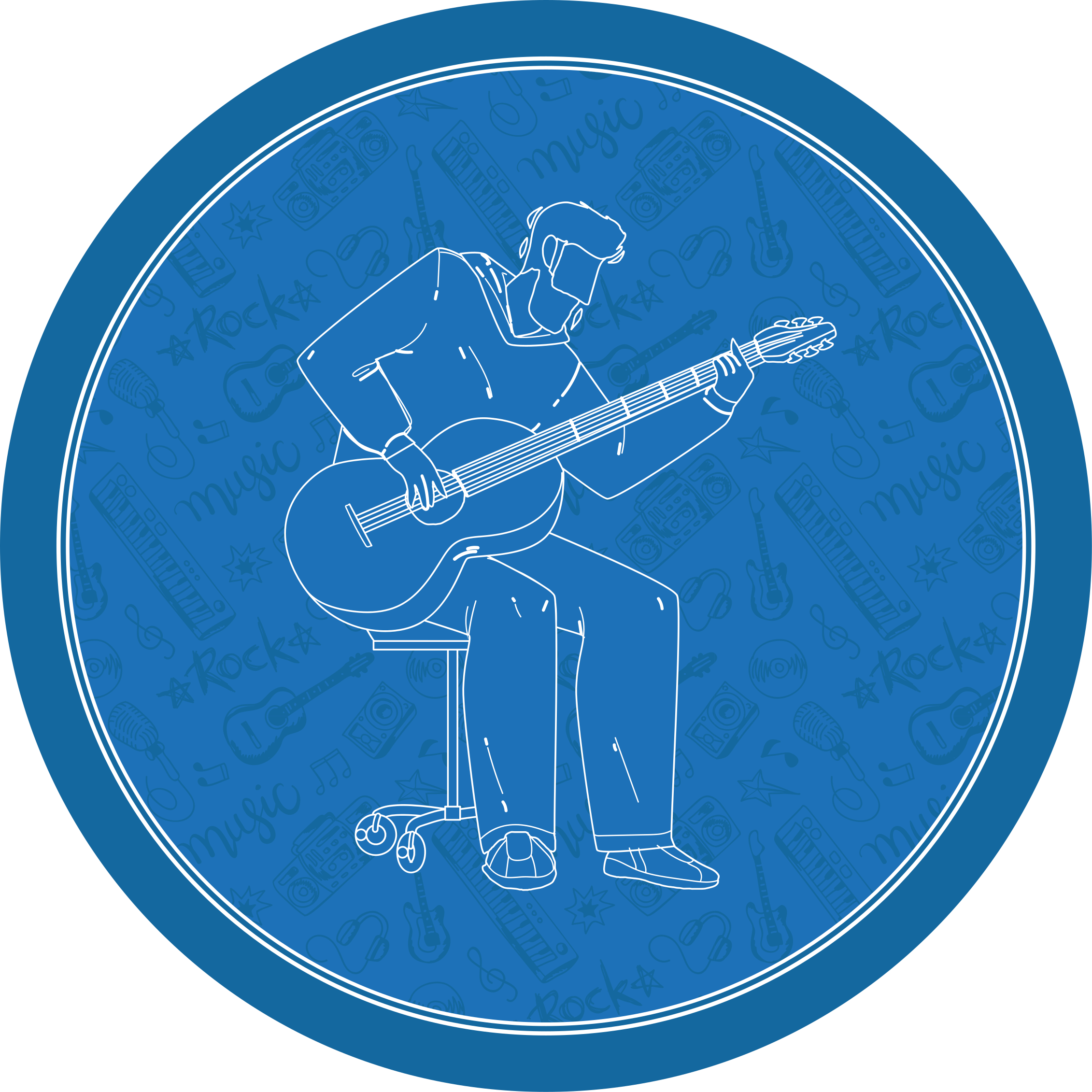 Musikalske vibber vinyl teppe tekstur - Tenstickers