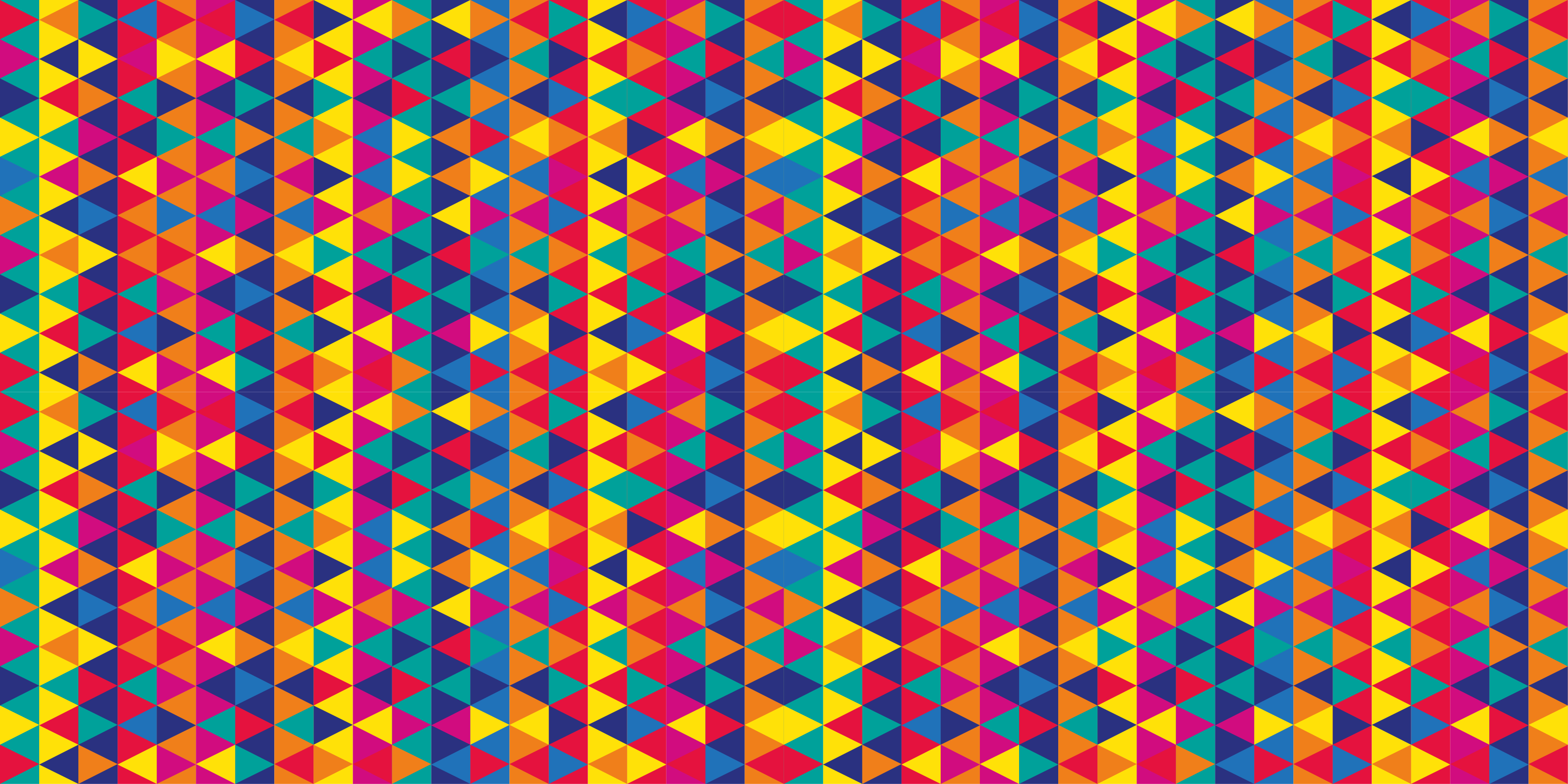 Fargerike trekanter mønster vinyl teppe geometrisk - Tenstickers