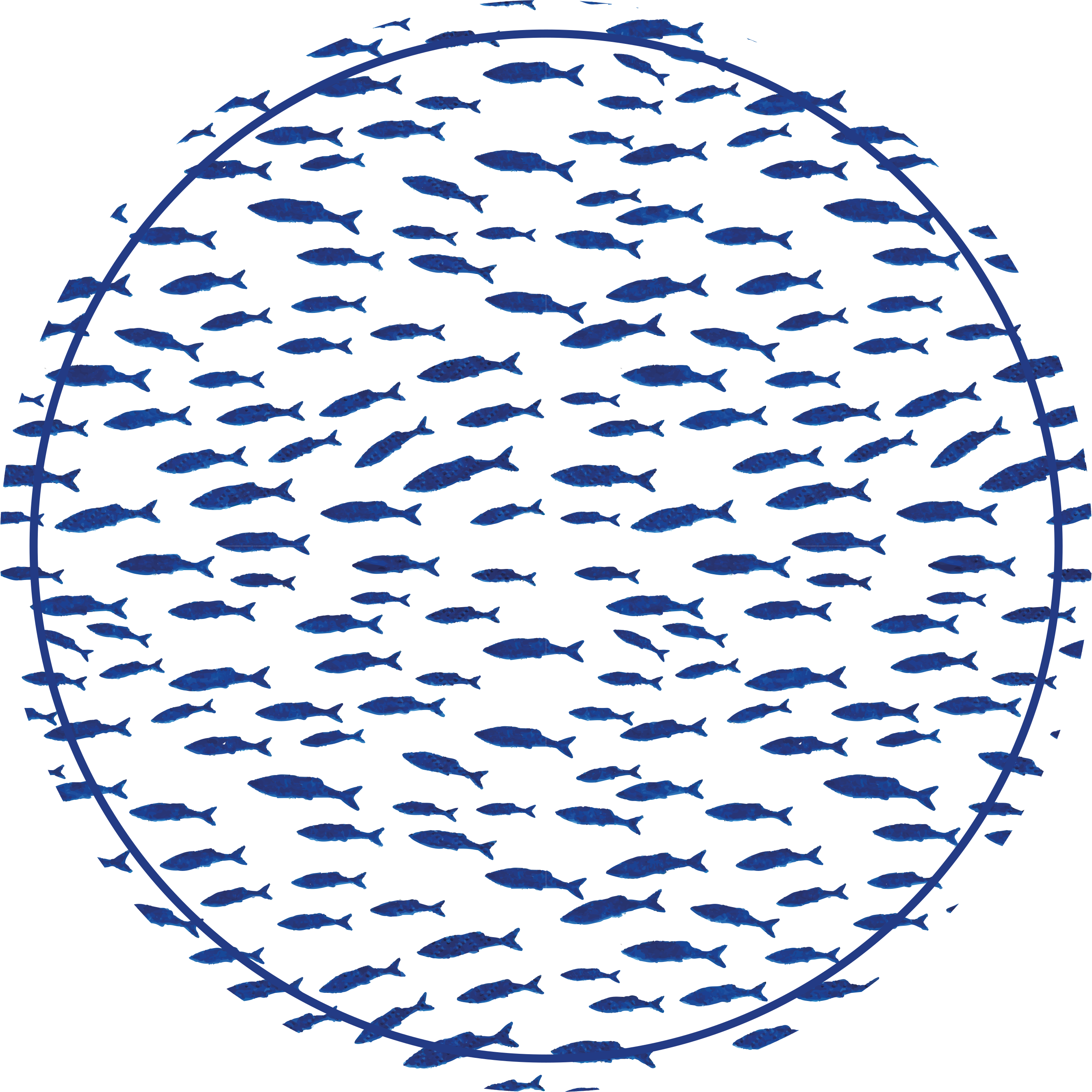 Fiskestim vinyl teppe dyreavtrykk - Tenstickers