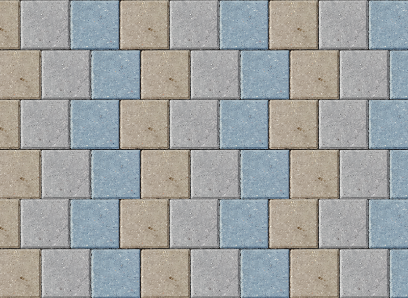 Farget firkantet murstein mønster vinyl teppe hydraulisk - Tenstickers