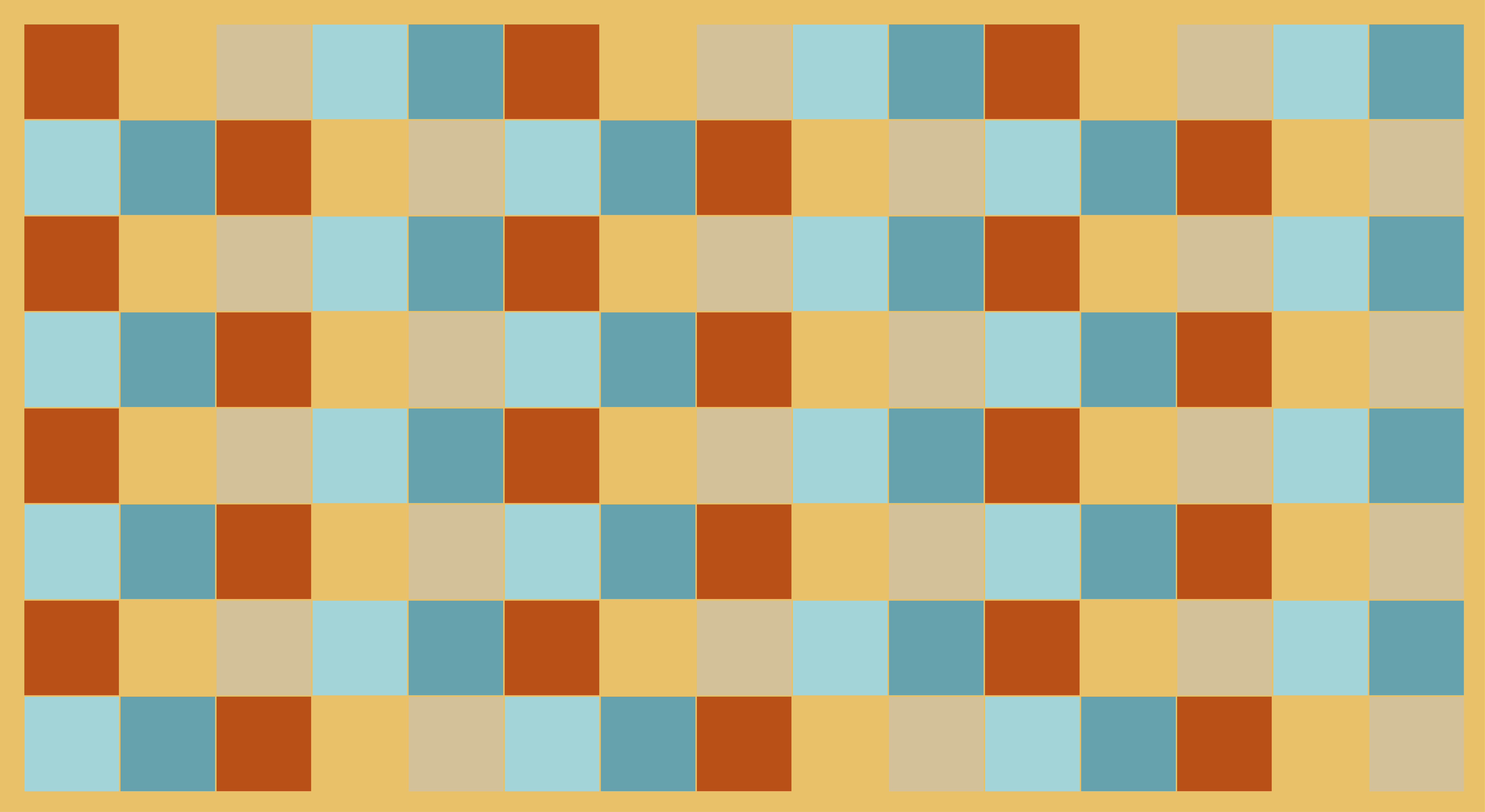 Sjakkbrettstil vinyl teppe geometrisk - Tenstickers