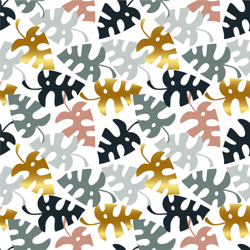 Vinyl teppe natur blademblem - Tenstickers