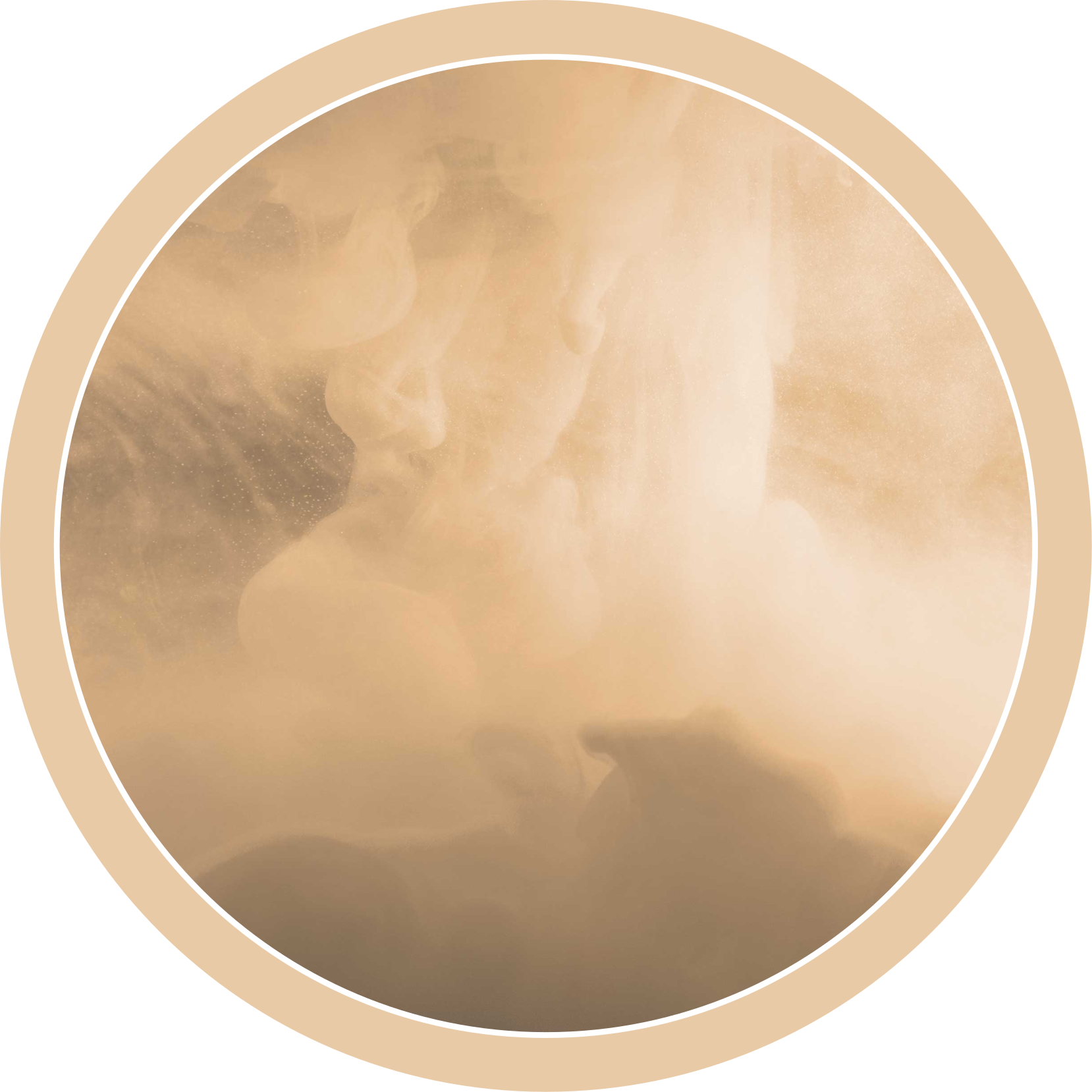 Beige sky og røyk tekstur vinyl teppe soverom - Tenstickers