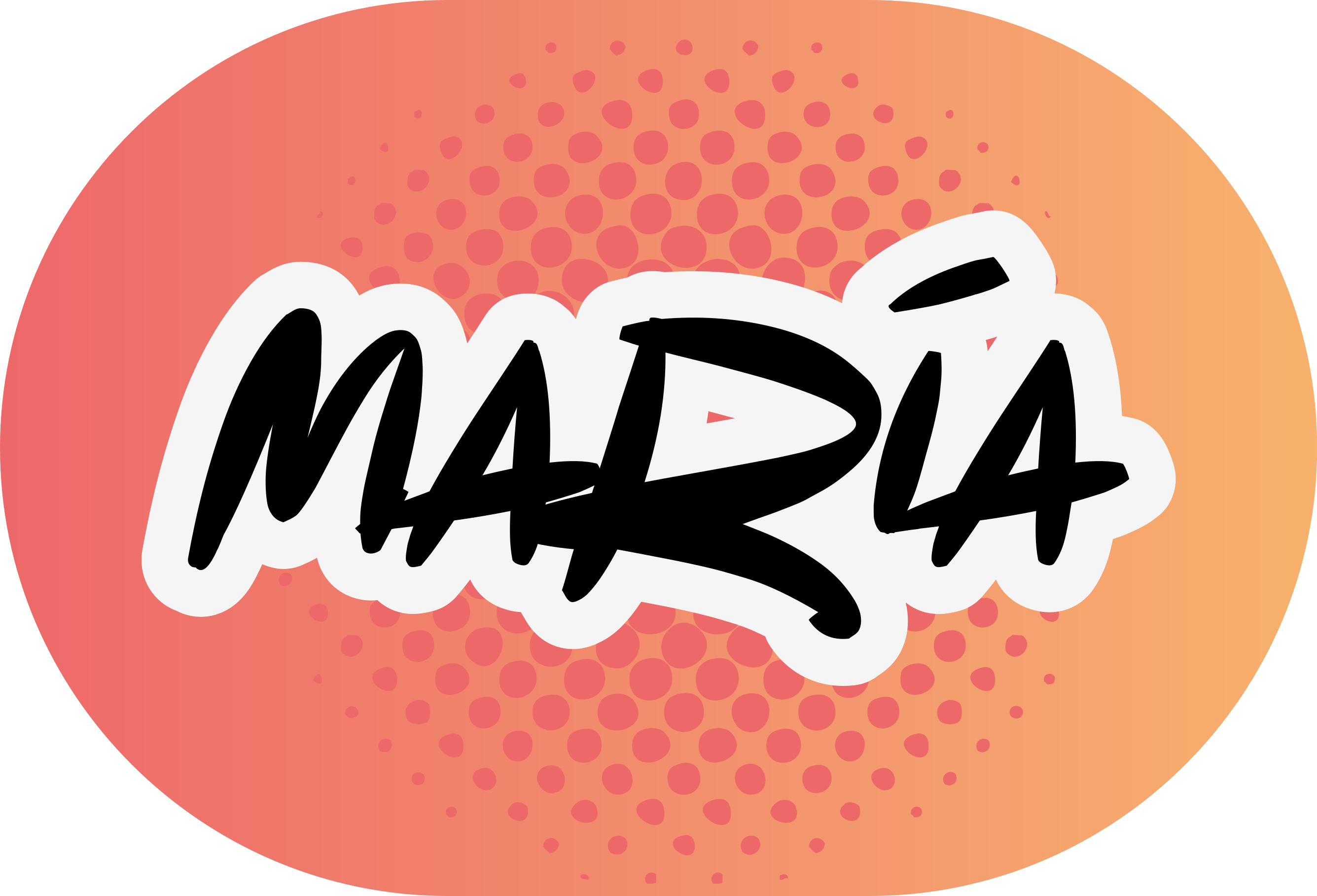 Swag graffity stil oransje bakgrunn vinyl teppe med navn - Tenstickers