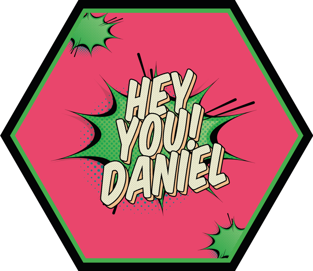 Hei du kult graffiti plakat vinyl teppe med navn - Tenstickers