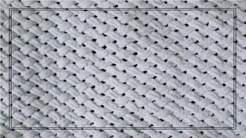Elegant strikkemønster vinyl teppe tekstur - Tenstickers
