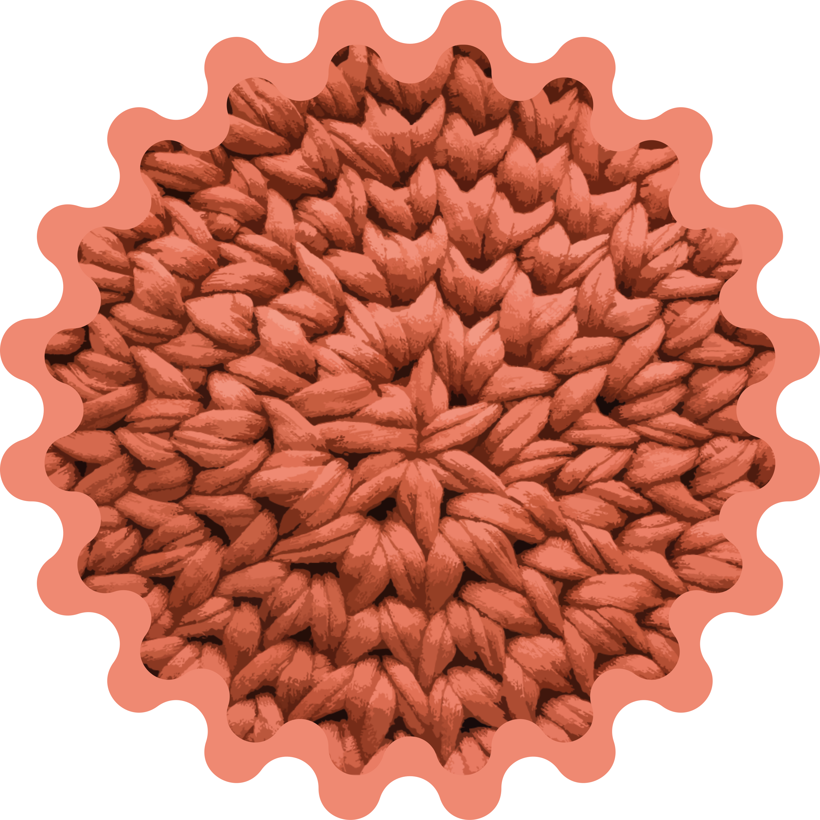 Bladmotiv vinyl teppe natur - Tenstickers