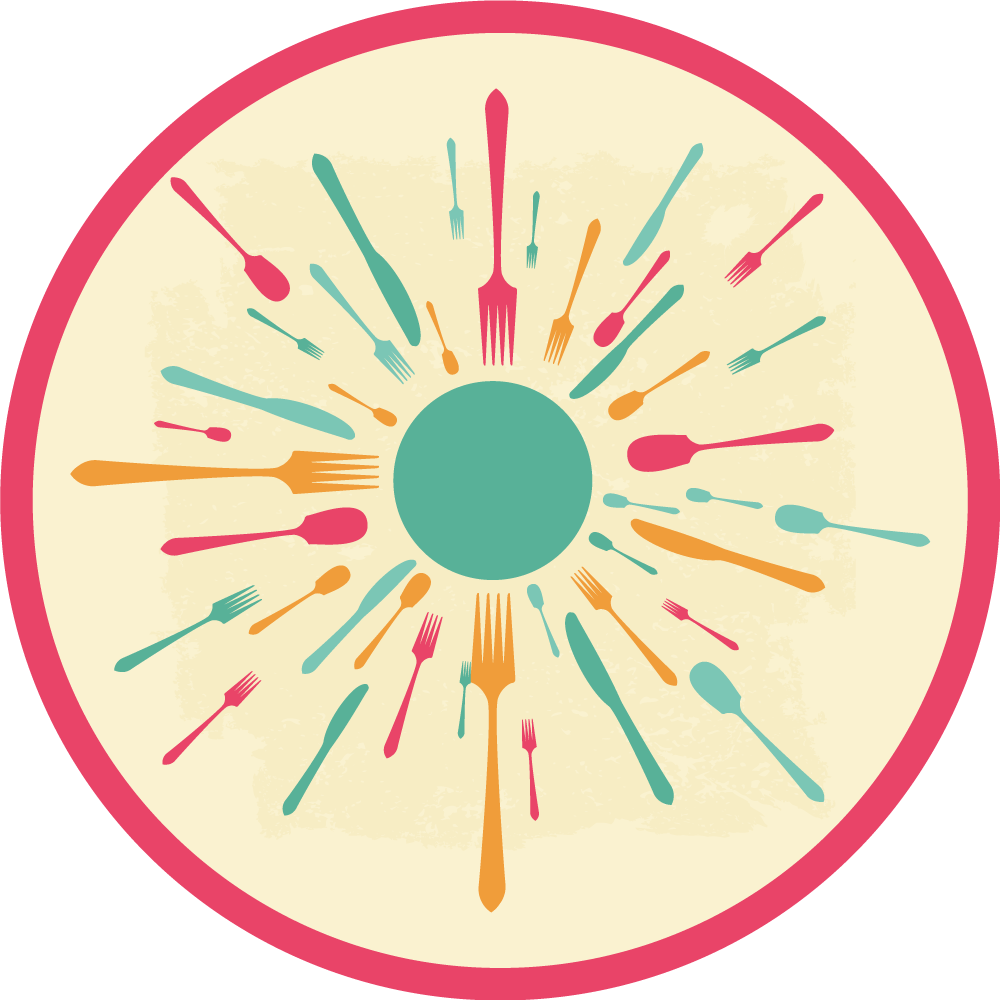 Sirkel skje mønster vinyl teppe kjøkken - Tenstickers