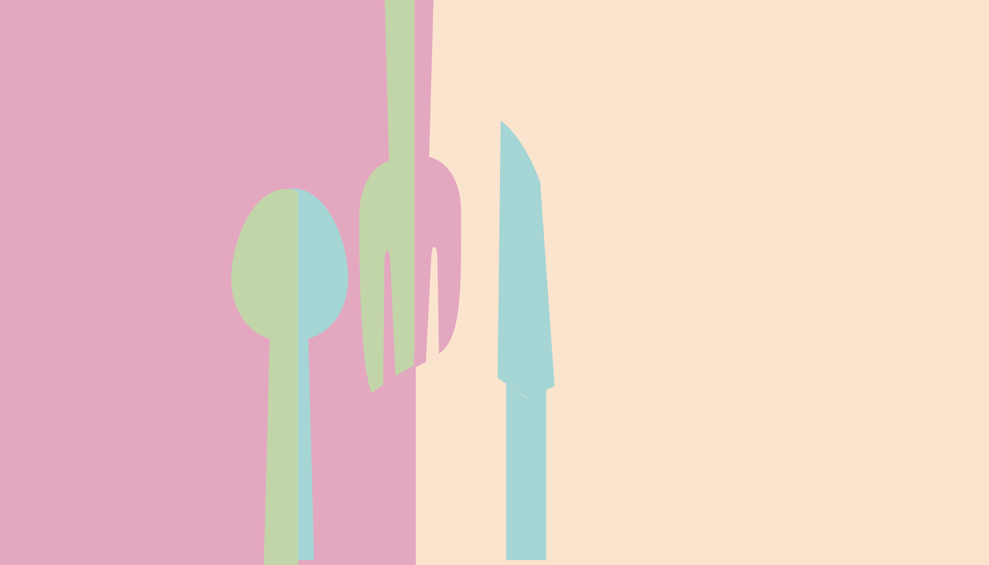 Kjøkkenutstyr i pastellfarger vinyl teppe kjøkken - Tenstickers