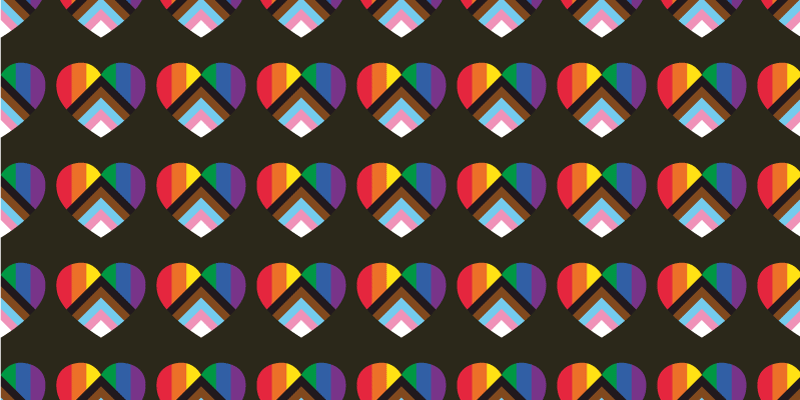 Oppdatert pride -flagg i hjerteform vinyl teppe stue - Tenstickers