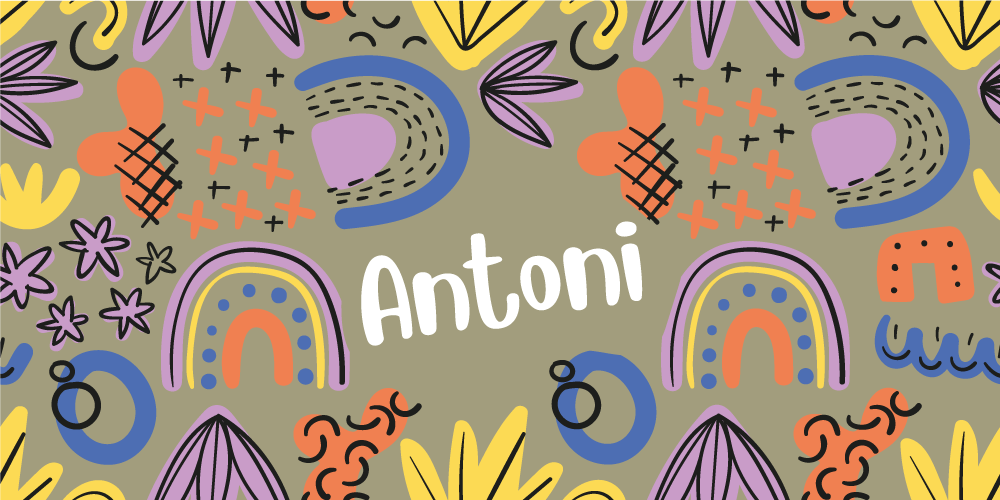 Fargerike regnbuemønstre Vinyl teppe flere barn - Tenstickers