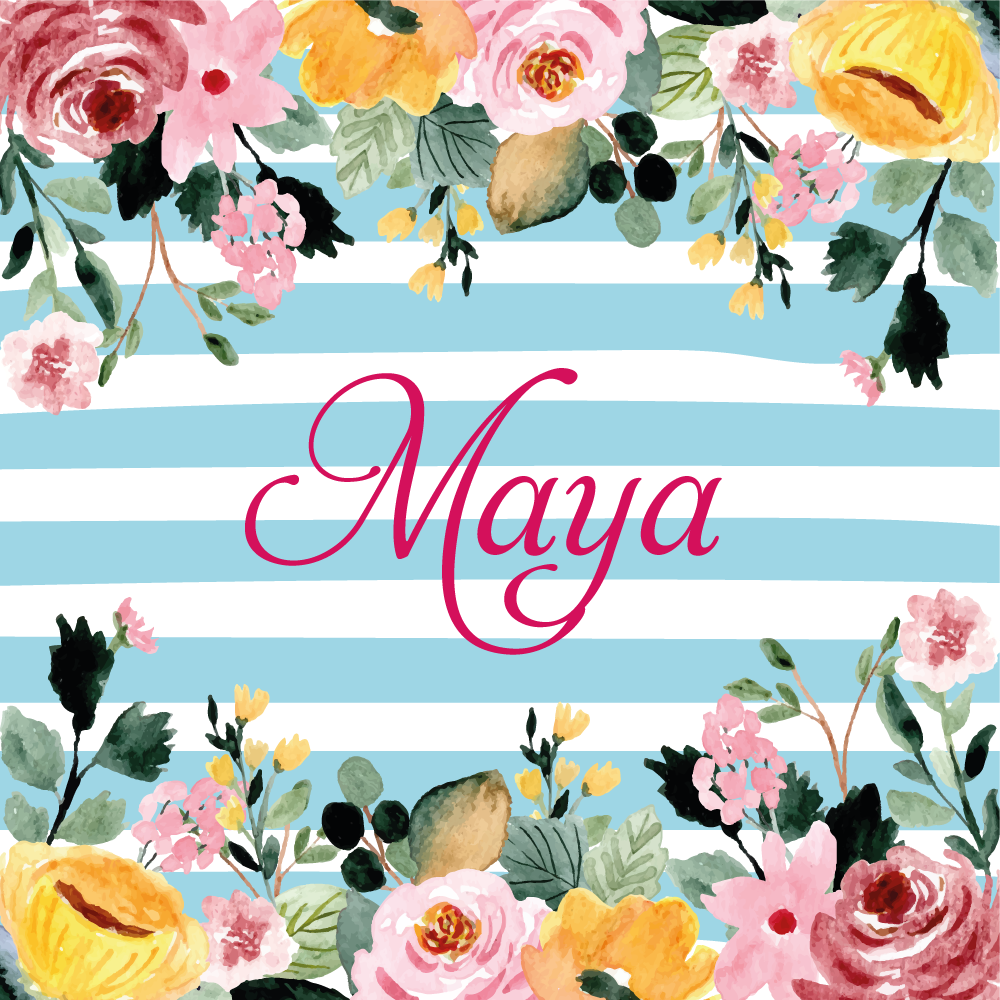 Tilpasset botanisk design vinyl teppe soverom - Tenstickers