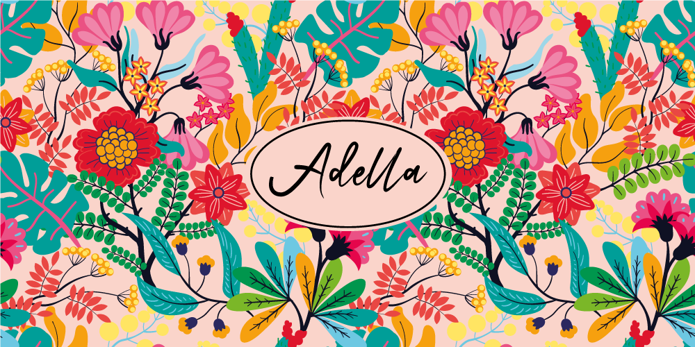 Blomsterdesign vinyl teppe soverom - Tenstickers