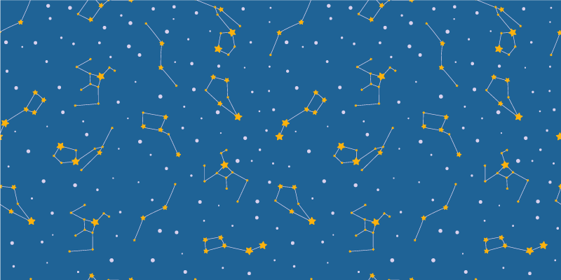 Stjernebilder på himmelen vinyl teppe stjerner - Tenstickers