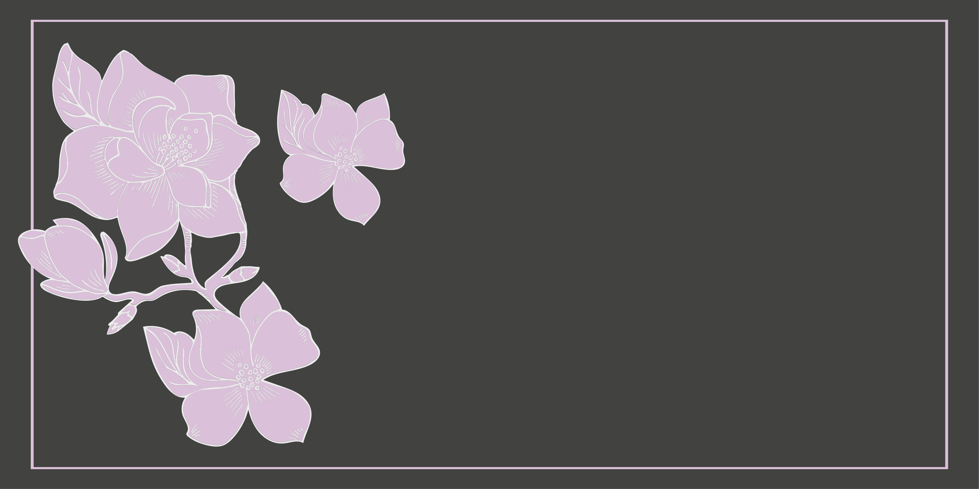 Rosa arrangement vinyl teppe blomster og planter - Tenstickers