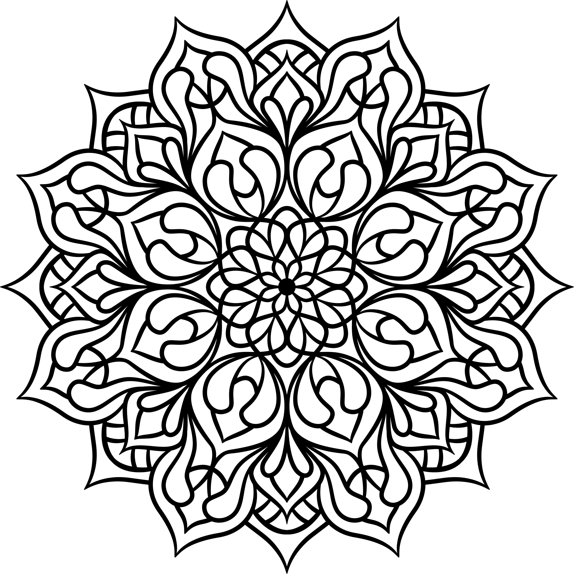 Elegant lilla mønster vinyl teppe mandala - Tenstickers