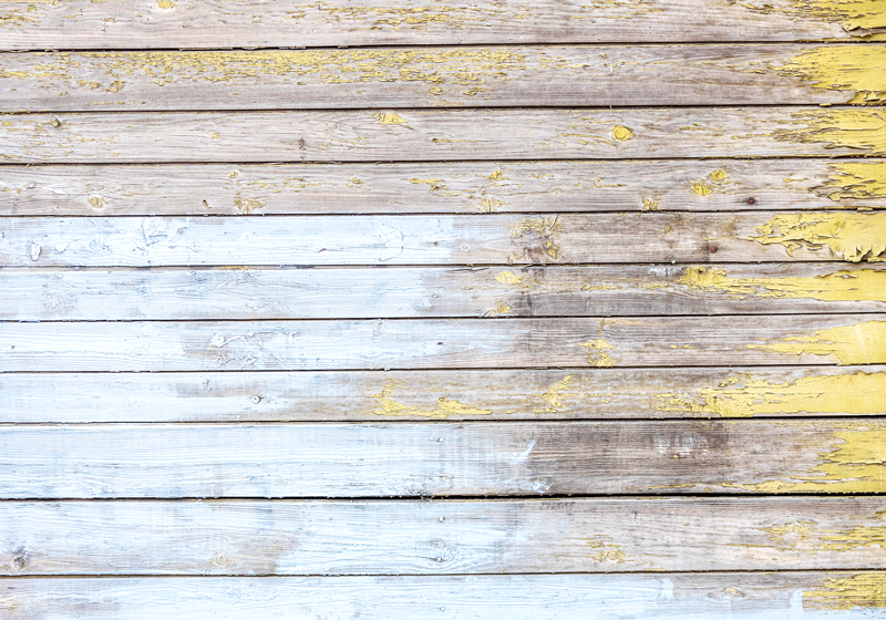 Rustikke planker malt i hvitt vinyl teppe tre - Tenstickers