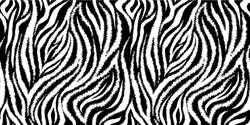 Vinyl teppe dyreavtrykk zebra stripete mønster - Tenstickers