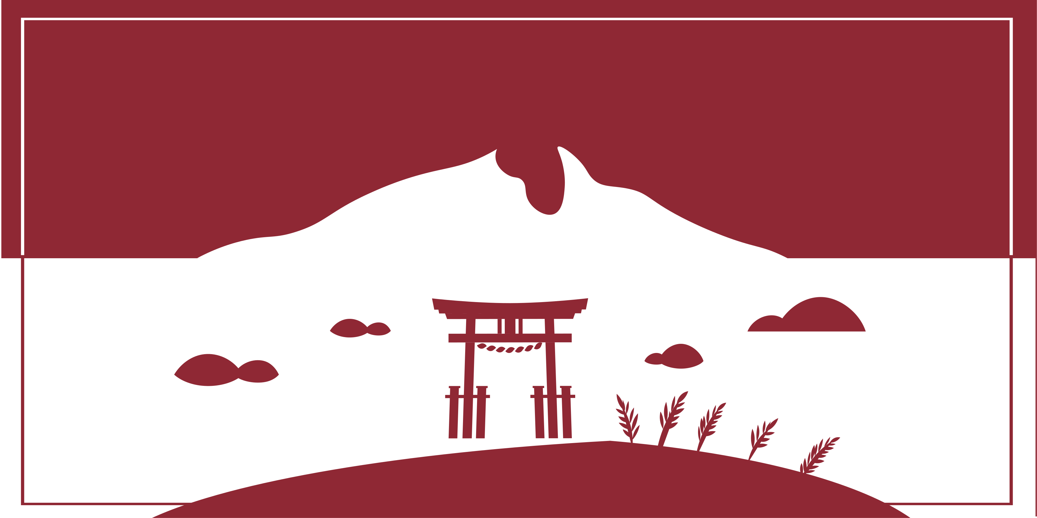 Japansk struktur innsjø, fjell vinyl teppe moderne - Tenstickers