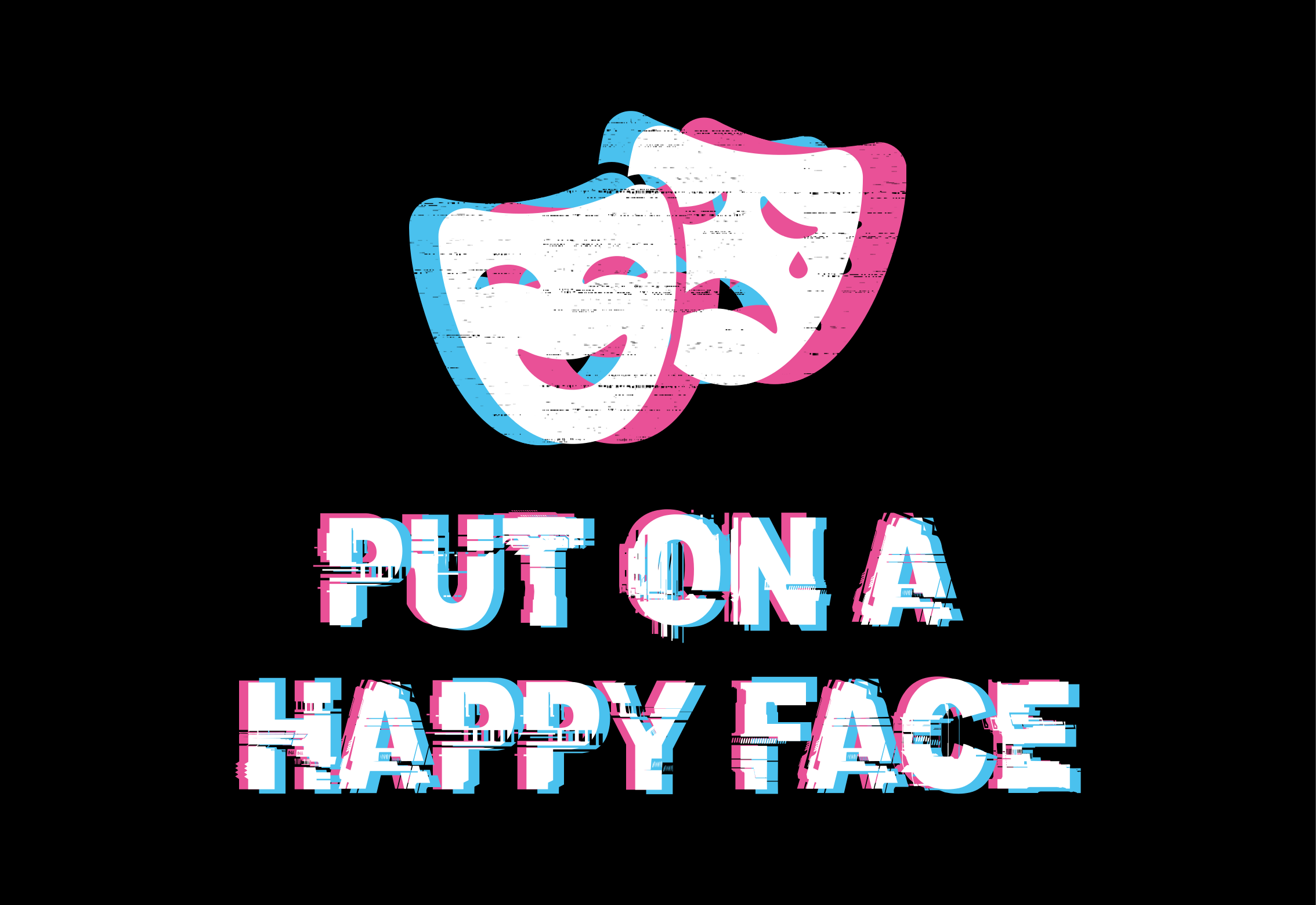 Ta på et lykkelig ansikt originalt design vinyl teppe moderne - Tenstickers
