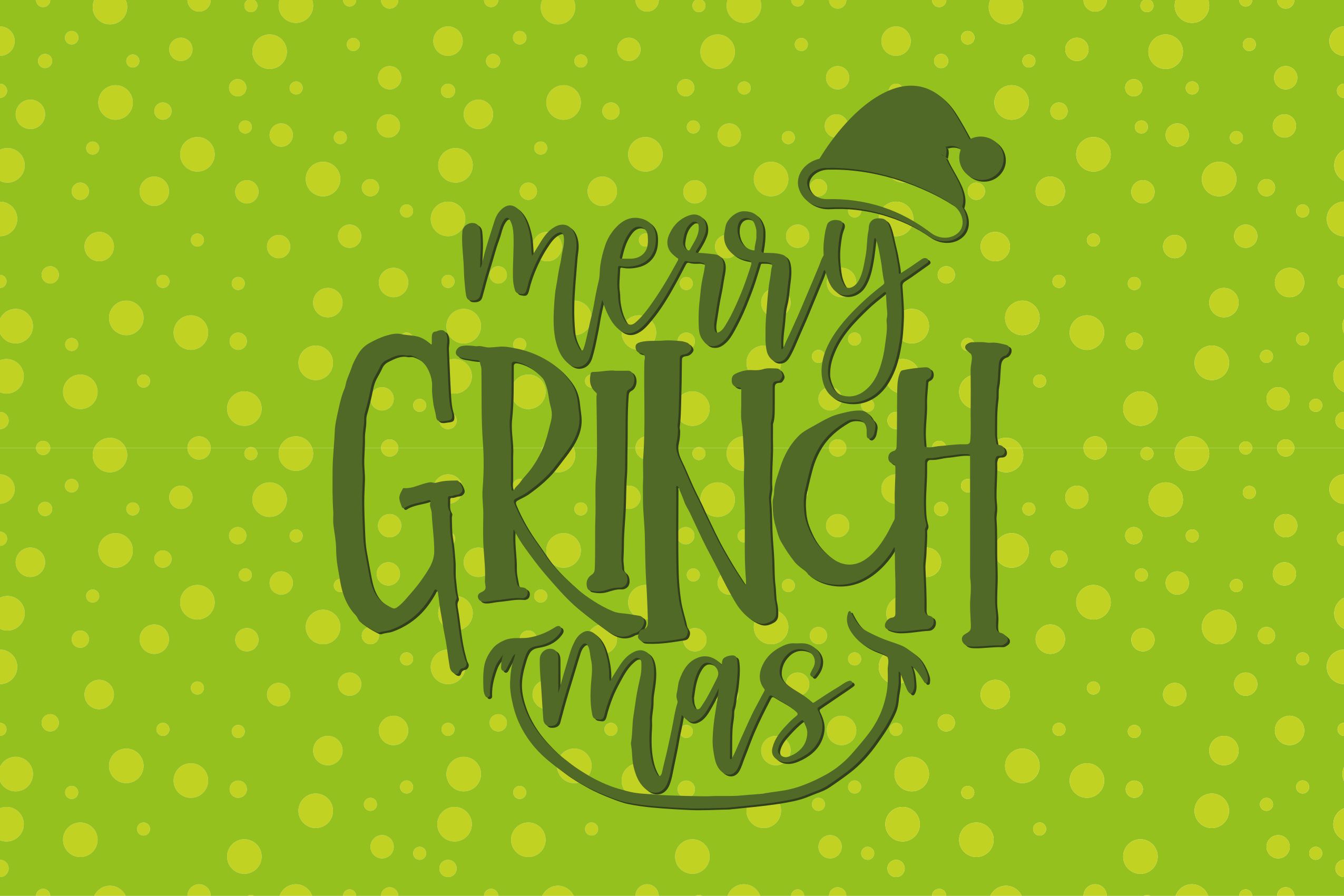 Grinchmas-jubel Jul vinyl teppe - Tenstickers