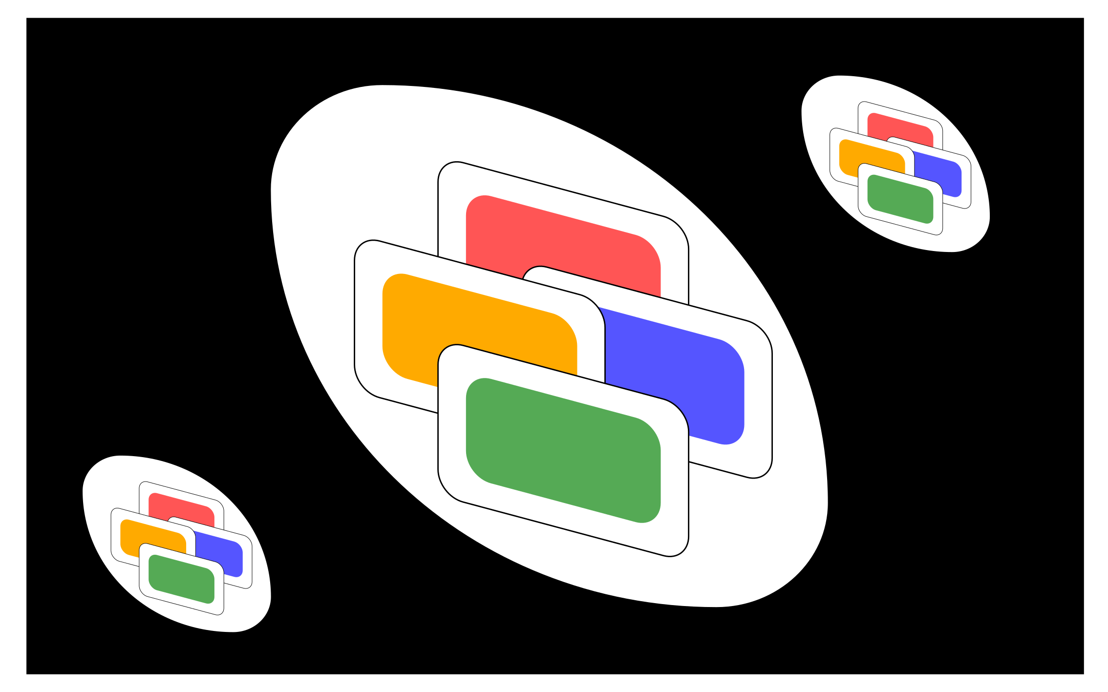 Svart klassisk kort vinyl teppe spill - Tenstickers