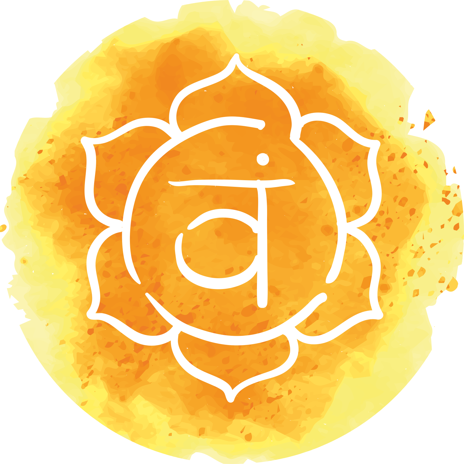 Vakker sakral chakra symbol vinyl teppe moderne - Tenstickers