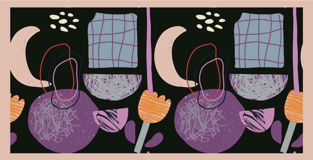 Nattgeometriske elementer vinyl teppe moderne - Tenstickers