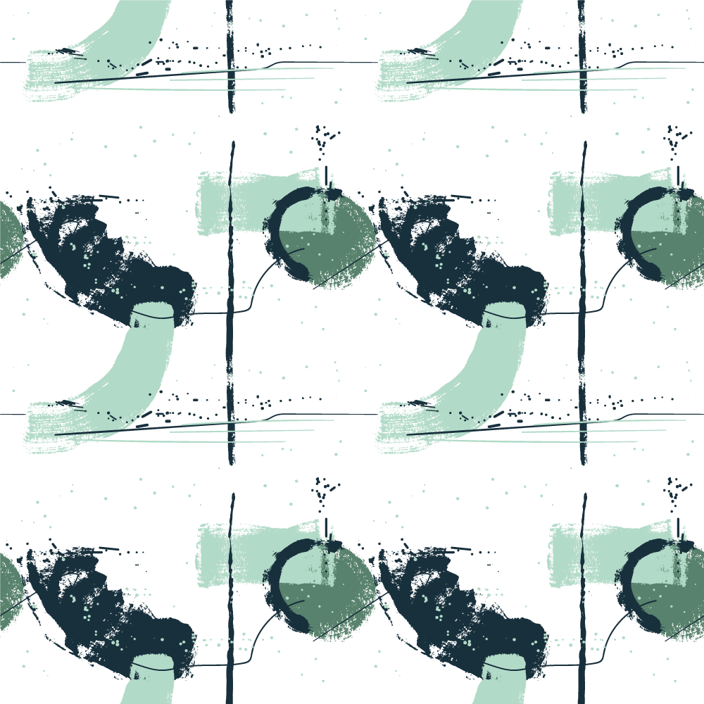 Abstrakte grønne streker vinyl teppe minimalistisk - Tenstickers