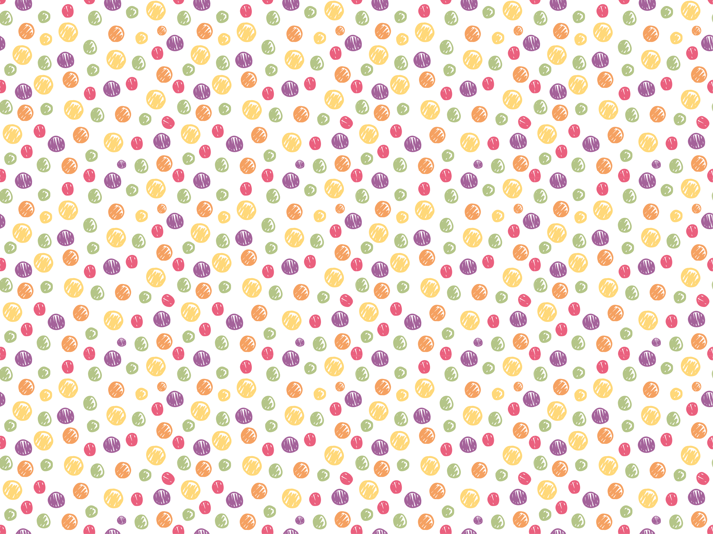 Fargerike polkaprikker Vinyl teppe flere barn - Tenstickers